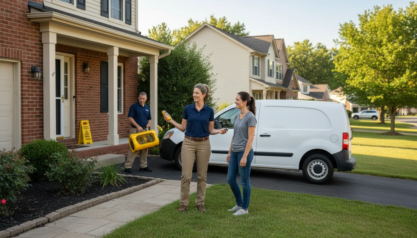 Residential water damage restoration in River Grove, IL